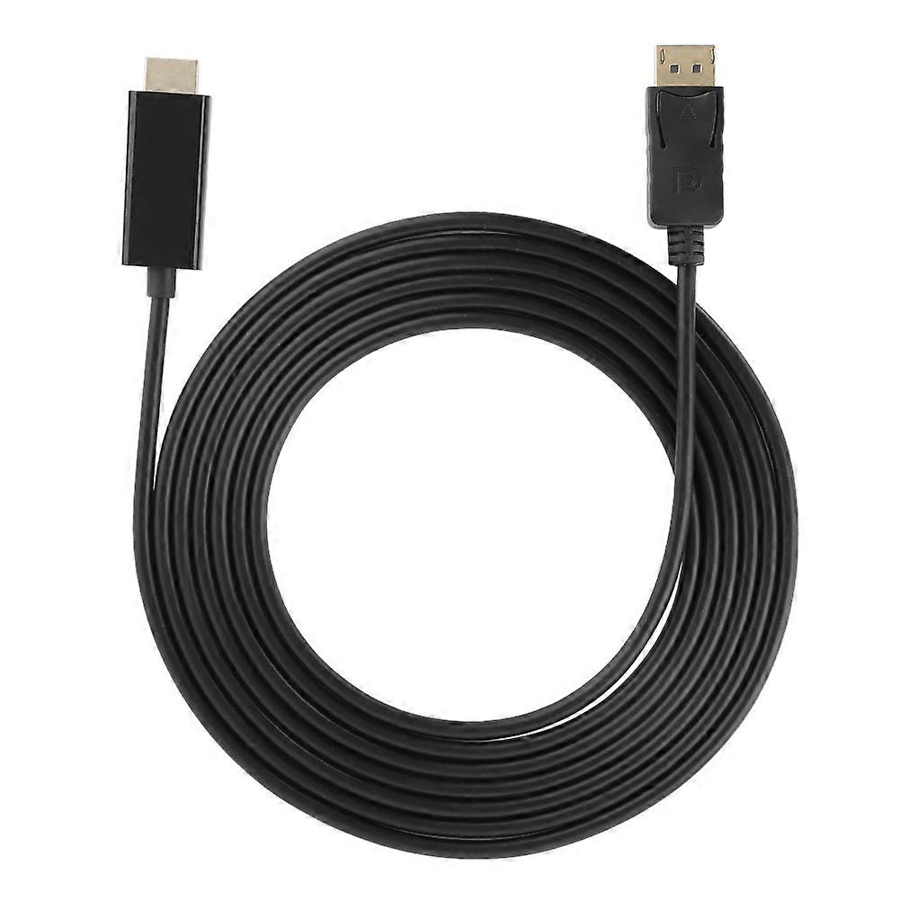 Large Displayport To Hdmi Hd Audio Video Adapter Cable Cord Conversion Line 3meters