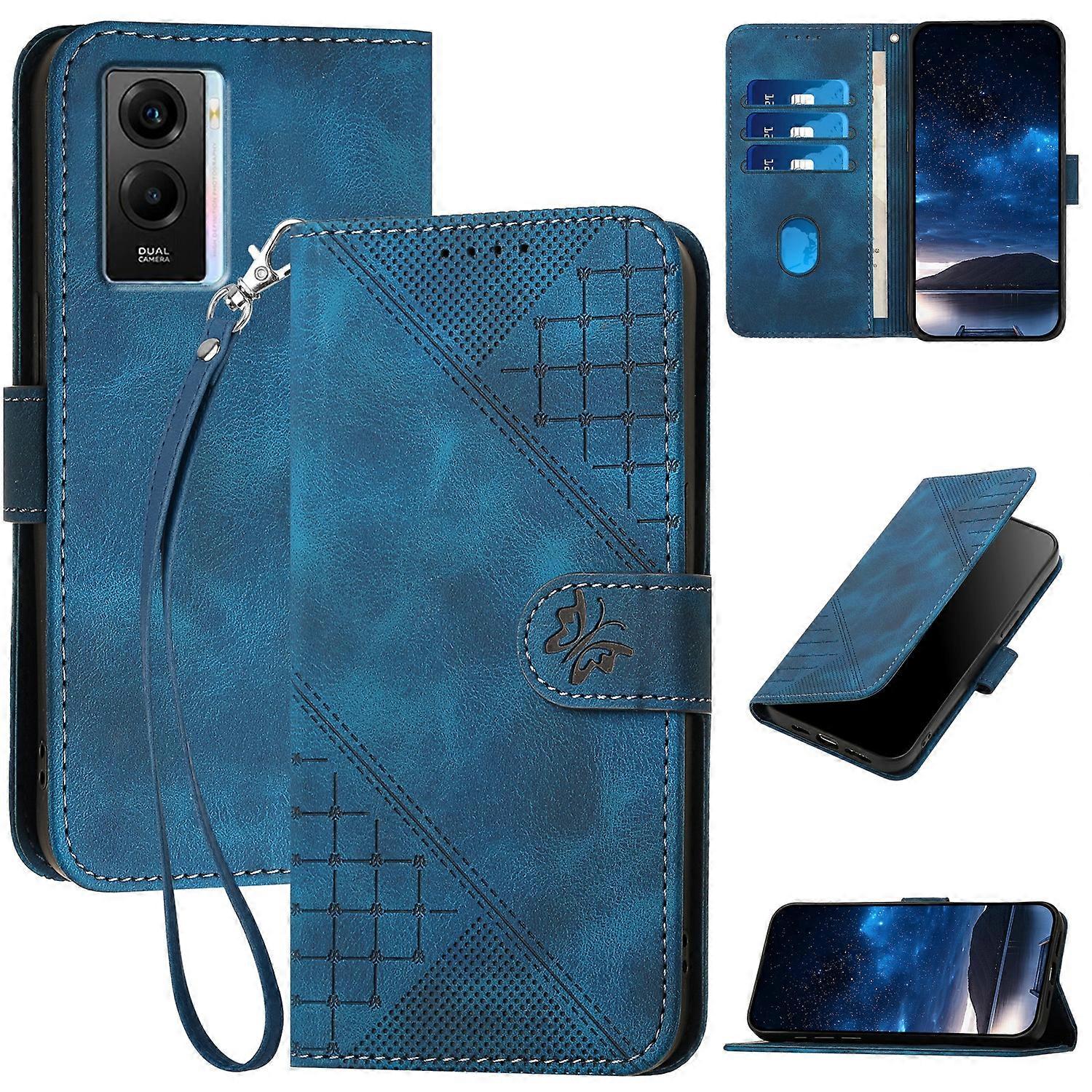 Grid Butterfly Case For vivo Y75 5G Global