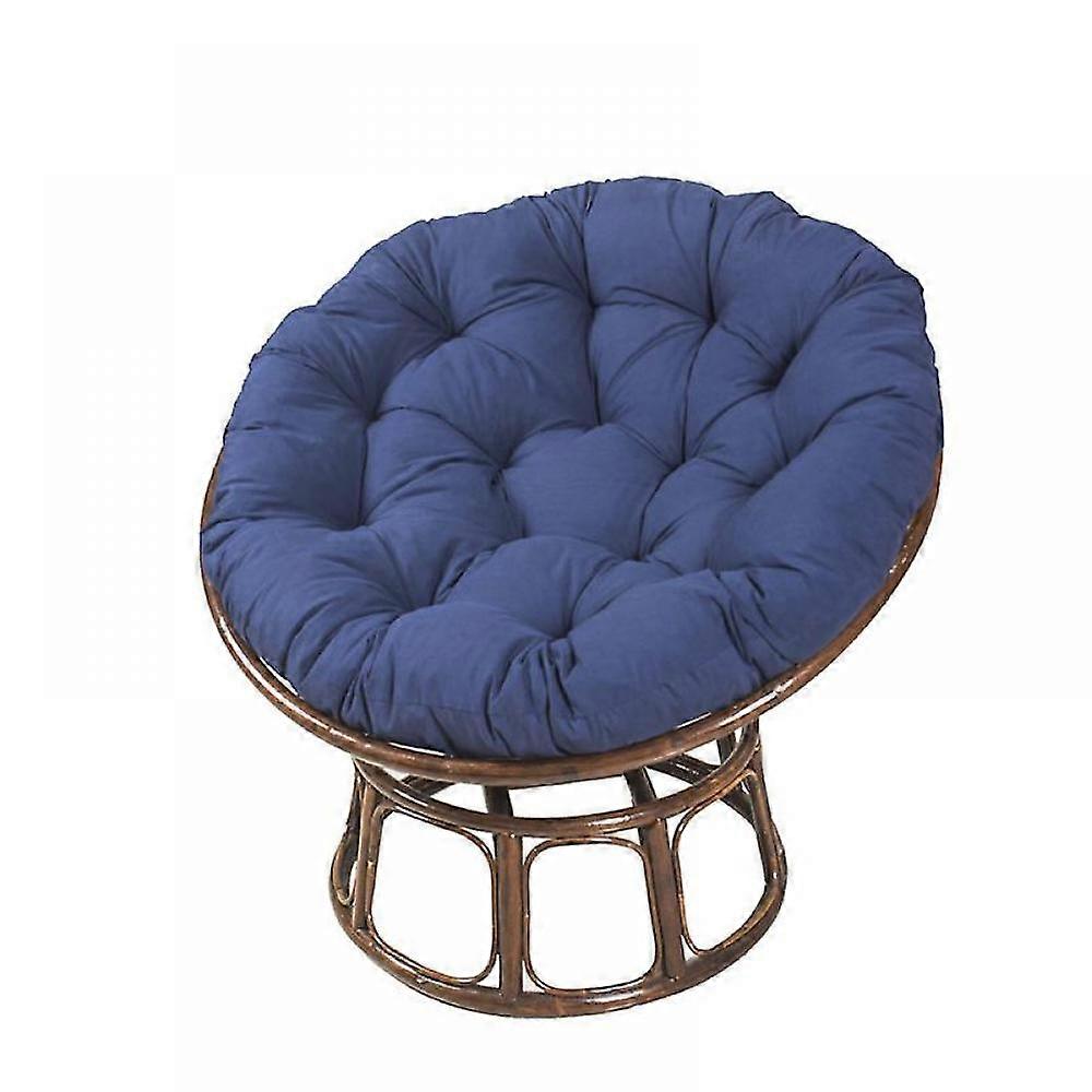 Hanging Mattress Egg Chair Cushion Round Thickened Cradle Hanging Basket Cushion Hammock Cushion Bird's Nest Cushion Cyan
