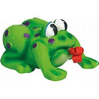 latex frog chew dog toy