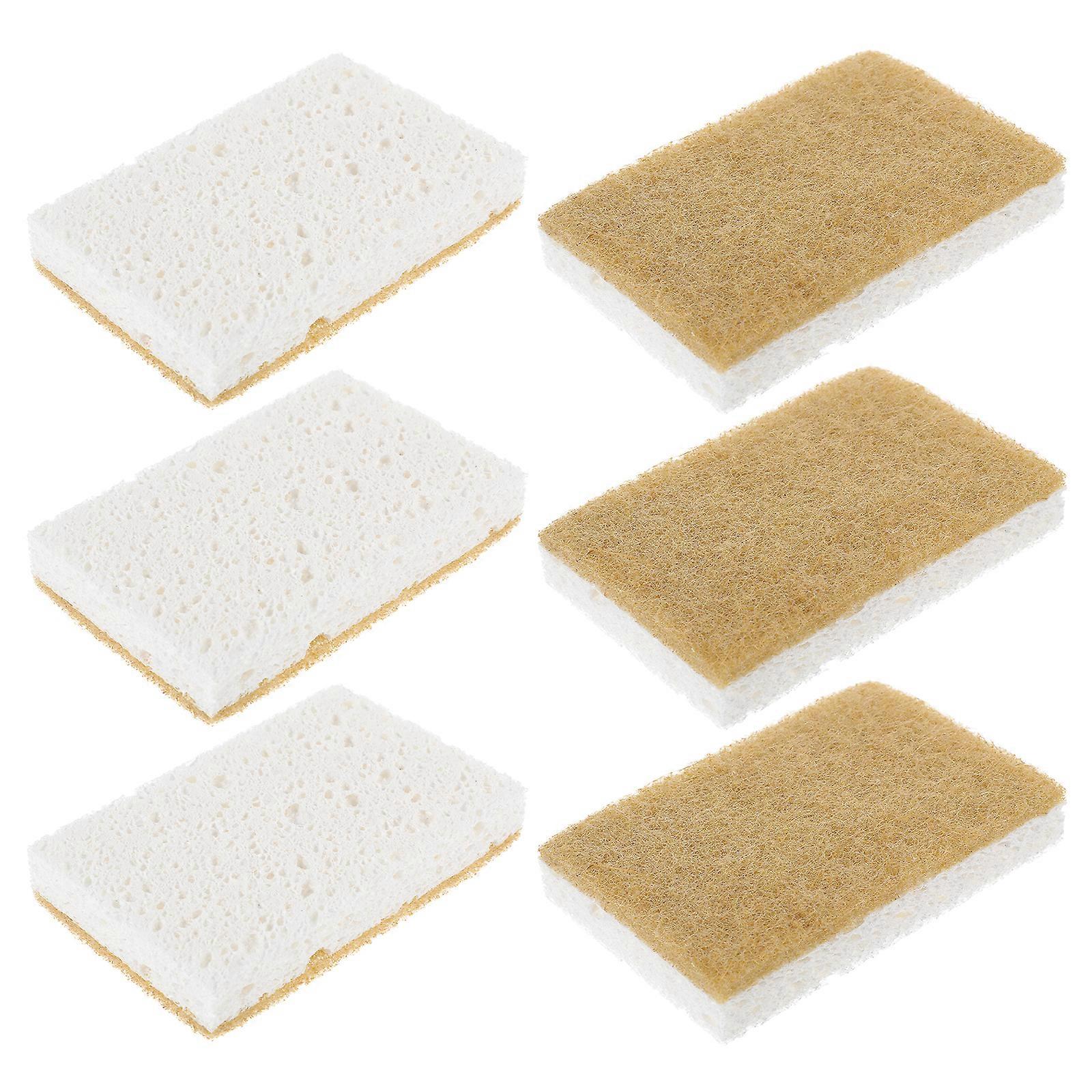 12pcs Dish Sponge Compact Wok Sponge Multi-function Dish Sponge Scrub Sponge Accessory