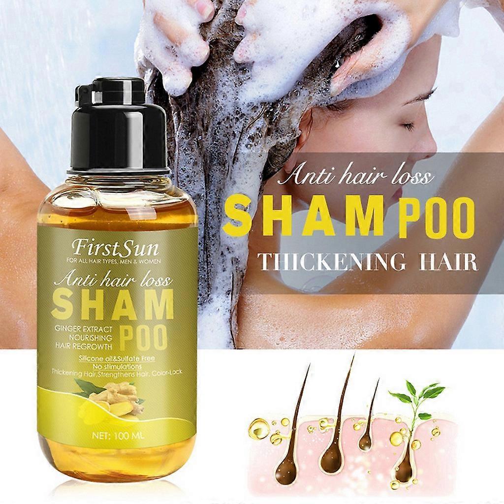 Ginger Shampoo Refreshing, Supple, Närande, Oil, Control, Moisturizing, 100ml FLYE4440