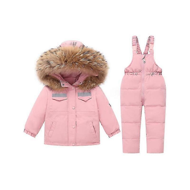 Pojke Snöbyxa Och Jacka Småbarn Flicka Vinterkläder Snöhaklapp Barn Kappa