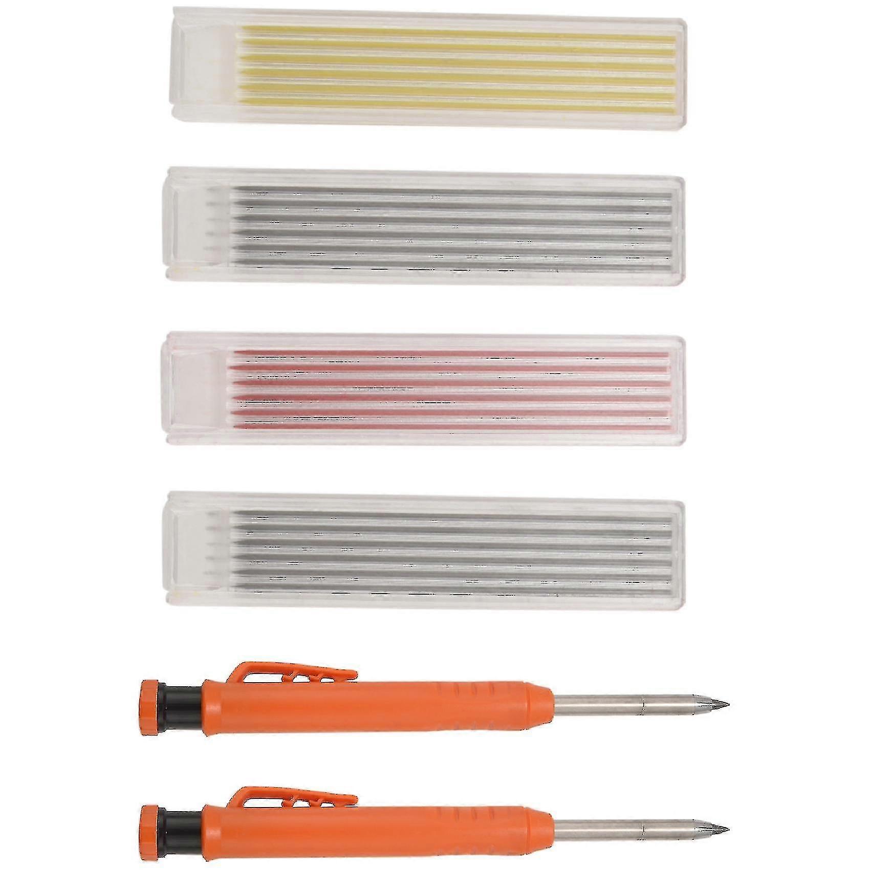 Solid Carpenter Pencils 2 Carpenter Pencils 24 Pencil Refill B-YuJia