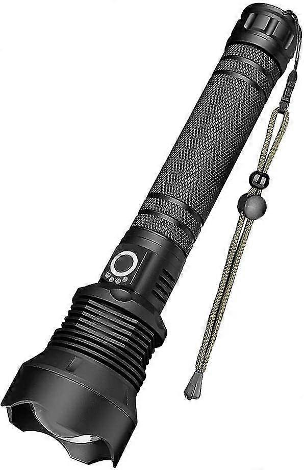 Led Flashlight 90000 Lumens Xhp70 Ultra Powerful Adjustable Zoomable Waterproof Torch Usb Rechargeab