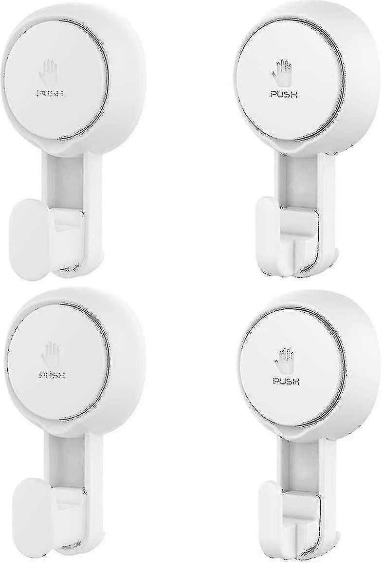 Towel Hooks For Bathrooms, 4 Packs Of Suction Cup Hooks, No Drilling-sfygv