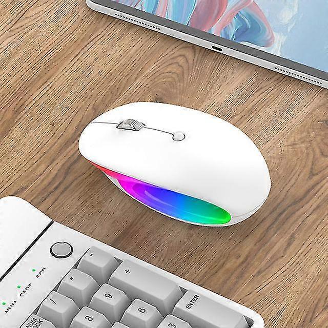 2.4G bluetooth wireless mouse rechargeable mouse ergonomic rgb gaming mouse for computer laptop ipad hollow-carved