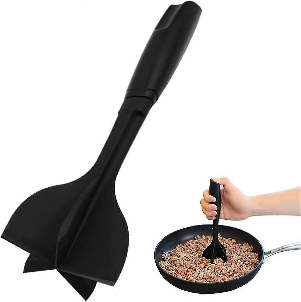 meat cutter, meat grinder and grinder for hamburger meat, ground beef, turkey, etc., heat resistant potato masher, nylon hamburger chopper utensils, n