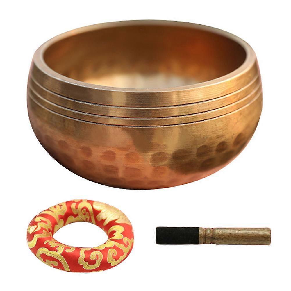 Yoga Handcrafted Chanting Bowl Ornaments Crisp-sound Handcrafted Buddhist bowl for Meditation
