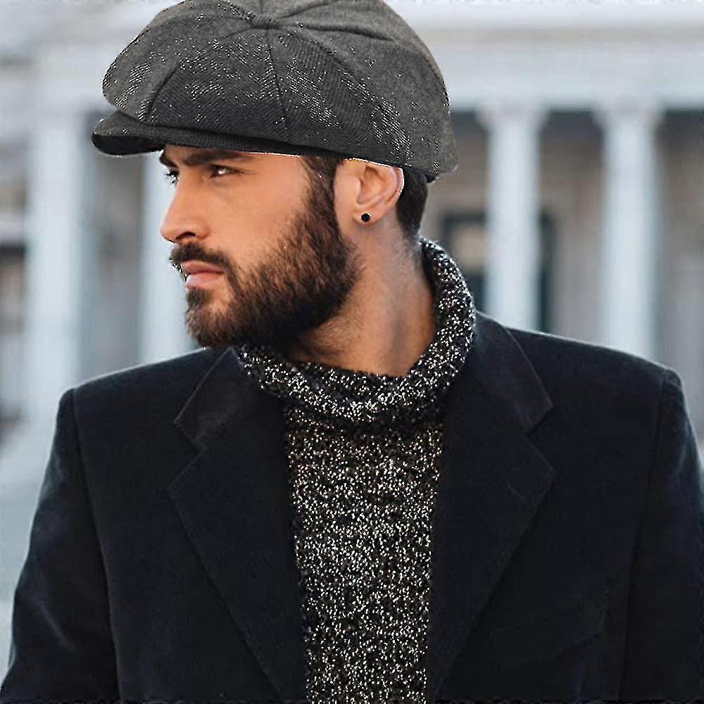 Newsboy Cap Gatsby Boy Hat Flat Caps Adjustable Retro Ty