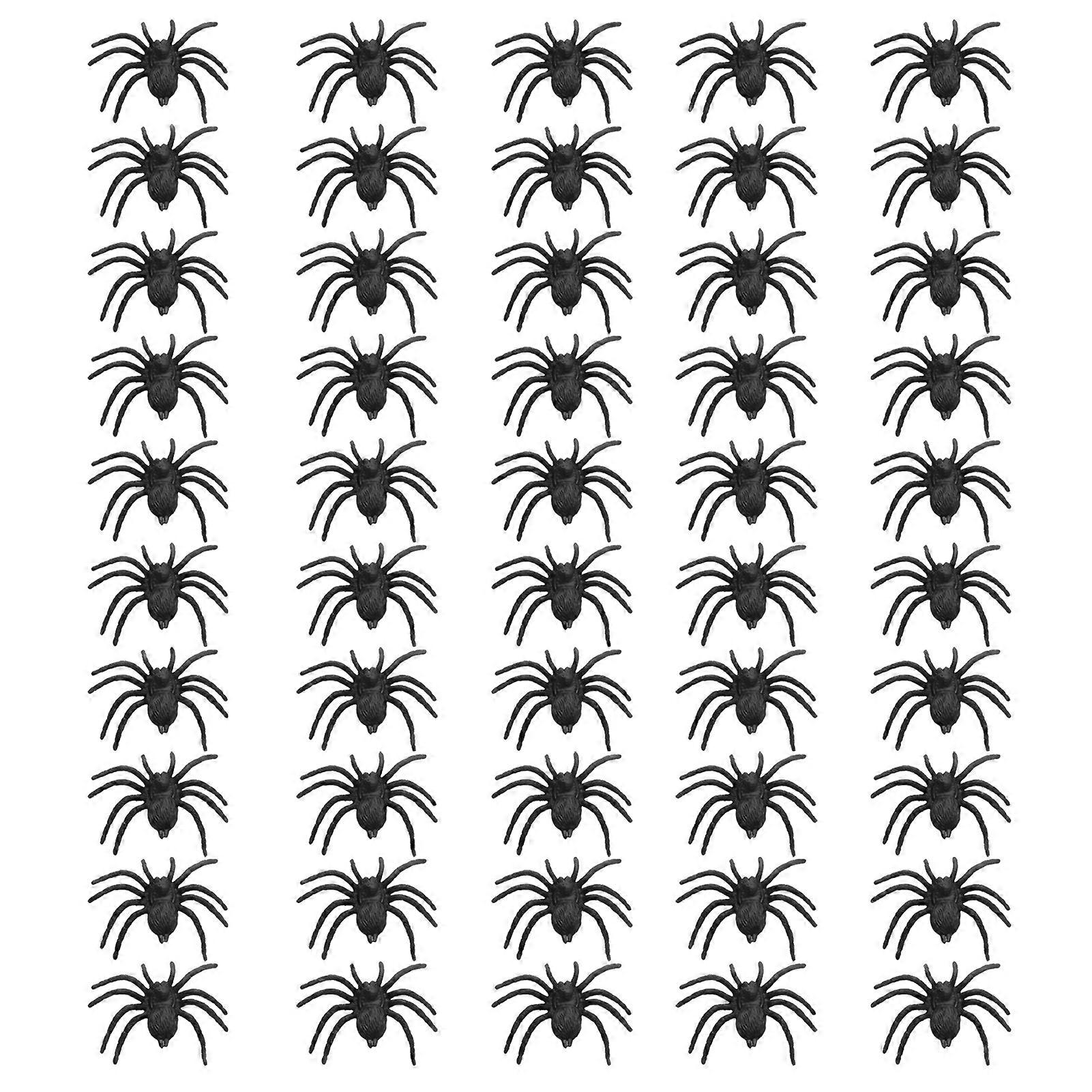 Fake Spider | Halloween Prank Spider | Realistic Halloween Spiders Terror Prank Props for Home and Party Decorations, 50 Pieces