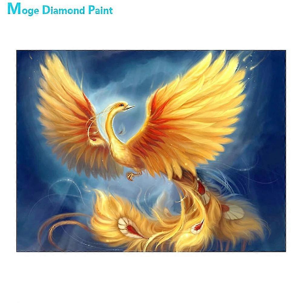 الملونة فينيكس نيرفانا ديكور المنزل، فسيفساء التطريز جولة الطيور، الصليب غرزة 5D، هدايا