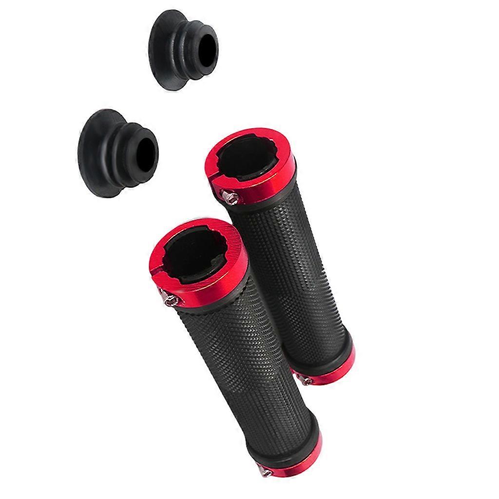 Double Locks on Bicycles Handlebar Grip Bilateral Locks Cycling Handle Grips