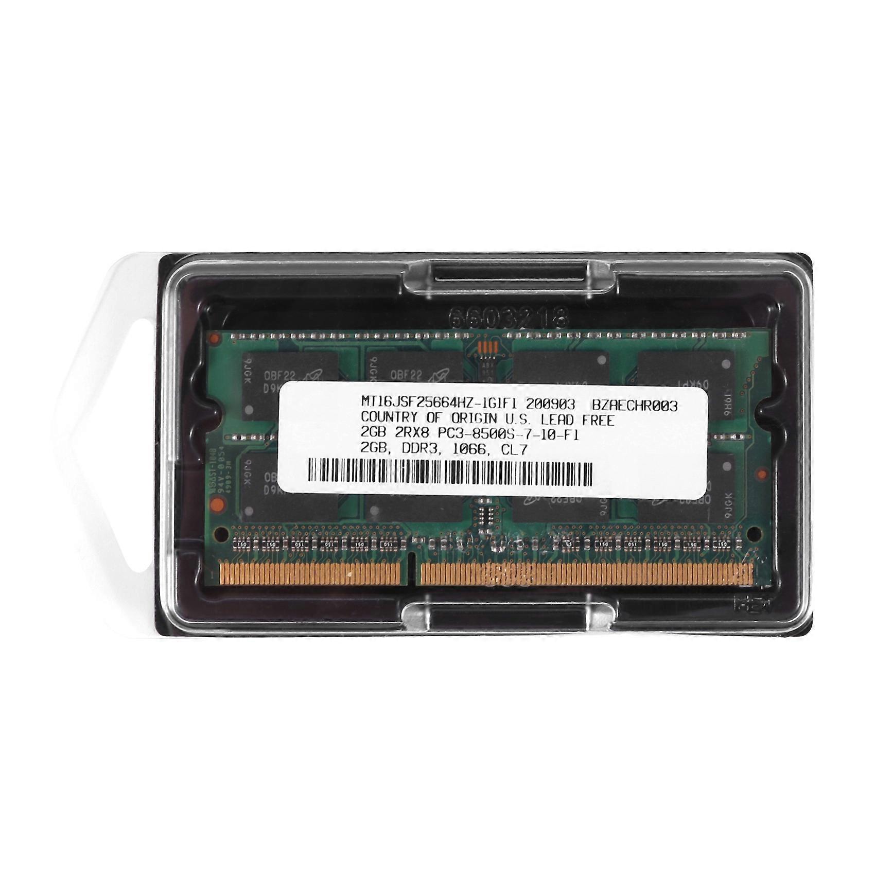 DDR3 2GB Laptop Memory Ram 2RX8 PC3-8500S 1066MHz 204Pin 1.5V Notebook RAM