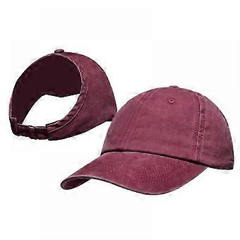 Explosivo lavado boné de verão Sun Visor Chapéus Baseball Cap Ponycap Solid Color Sunhat Sport Running Classic Empty Top Solid Color