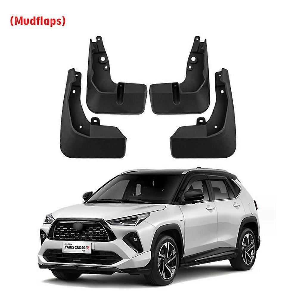 Excellent 2023 2024 FOR Toyota Yaris Cross Front Rear 4pcs Mudflaps ...