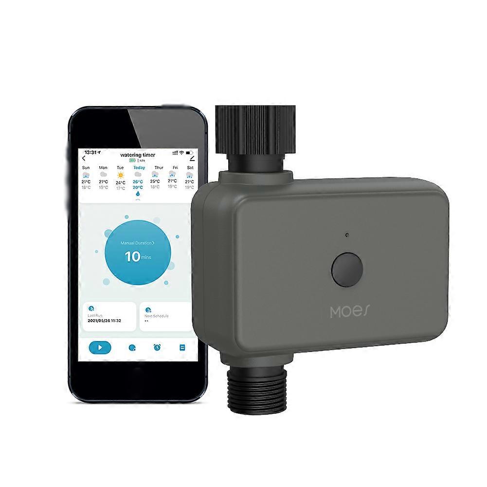 Intelligente APP BT Wasseruhr Regenverzögerung Programmierbarer Bewässerungstimer mit automatischer und manueller Bewässerungsnabe erforderlich