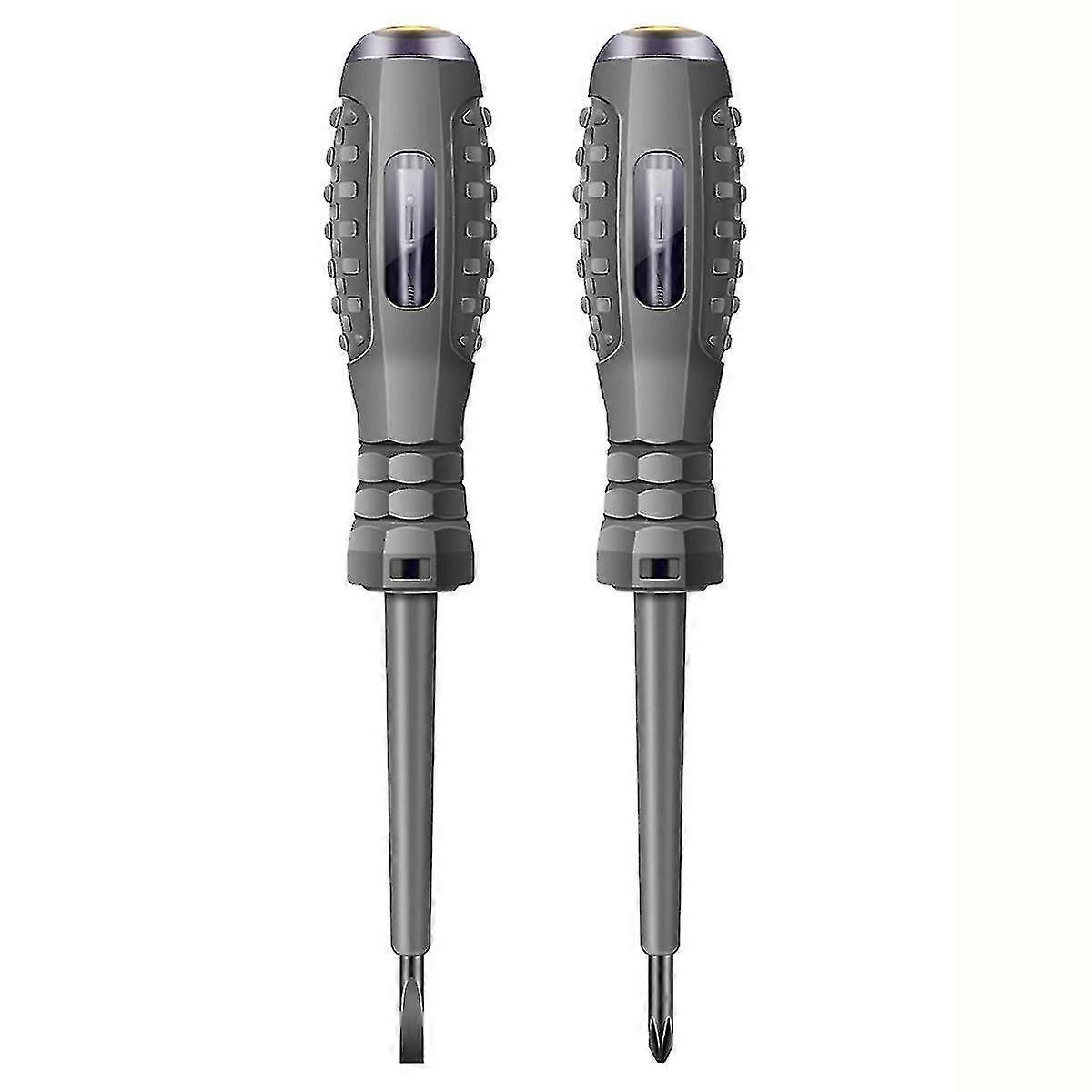 2pcs Digital Voltage Tester Pen Ac Non-contact Induction Test Pencil Voltmeter Detector Electrical-dt