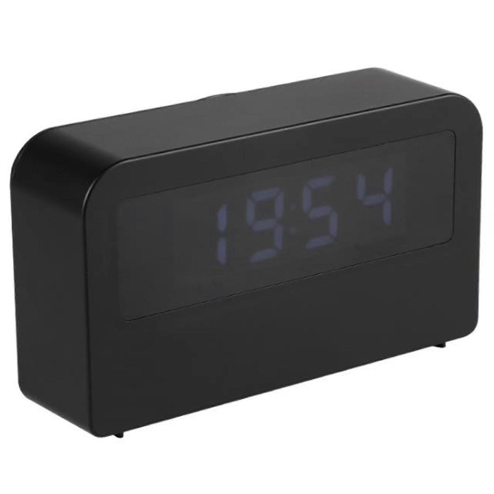 Time Light Electronic Alarm Clock Book Light Small Clock Black