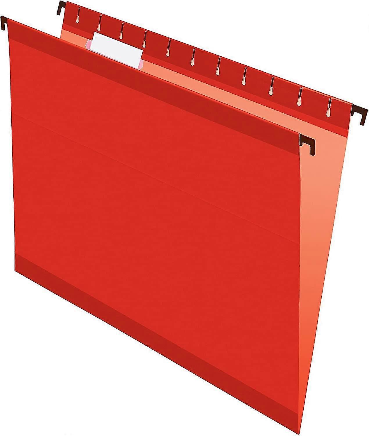 SureHook Reinforced Hanging Folders, Letter Size, Red, 20 per Box (6152 1/5 RED)