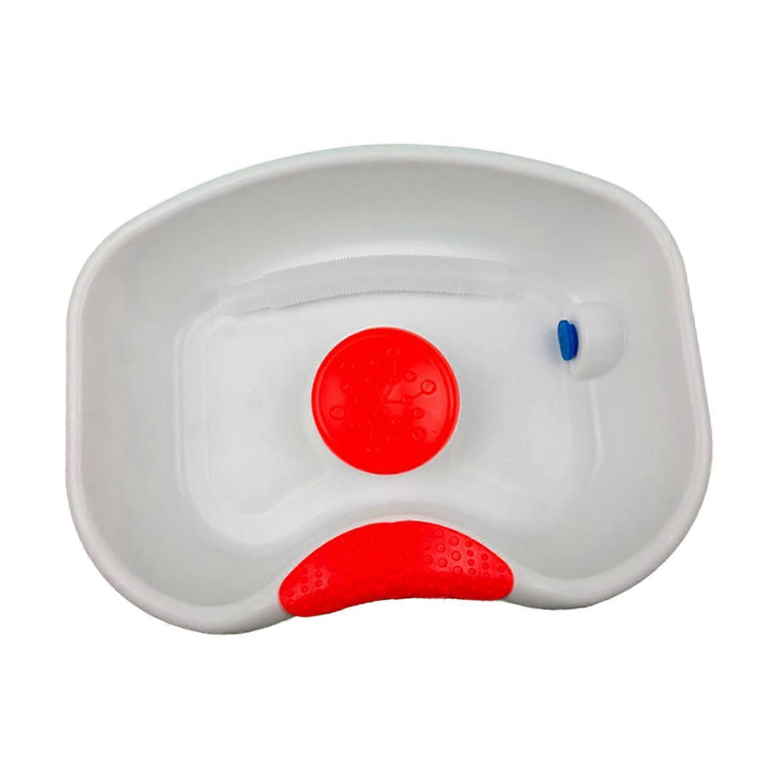 Comodino Shampoo Lavabo Riutilizzabile Backwash Vasca per Camera Da Letto Comodino Nonna Bianco