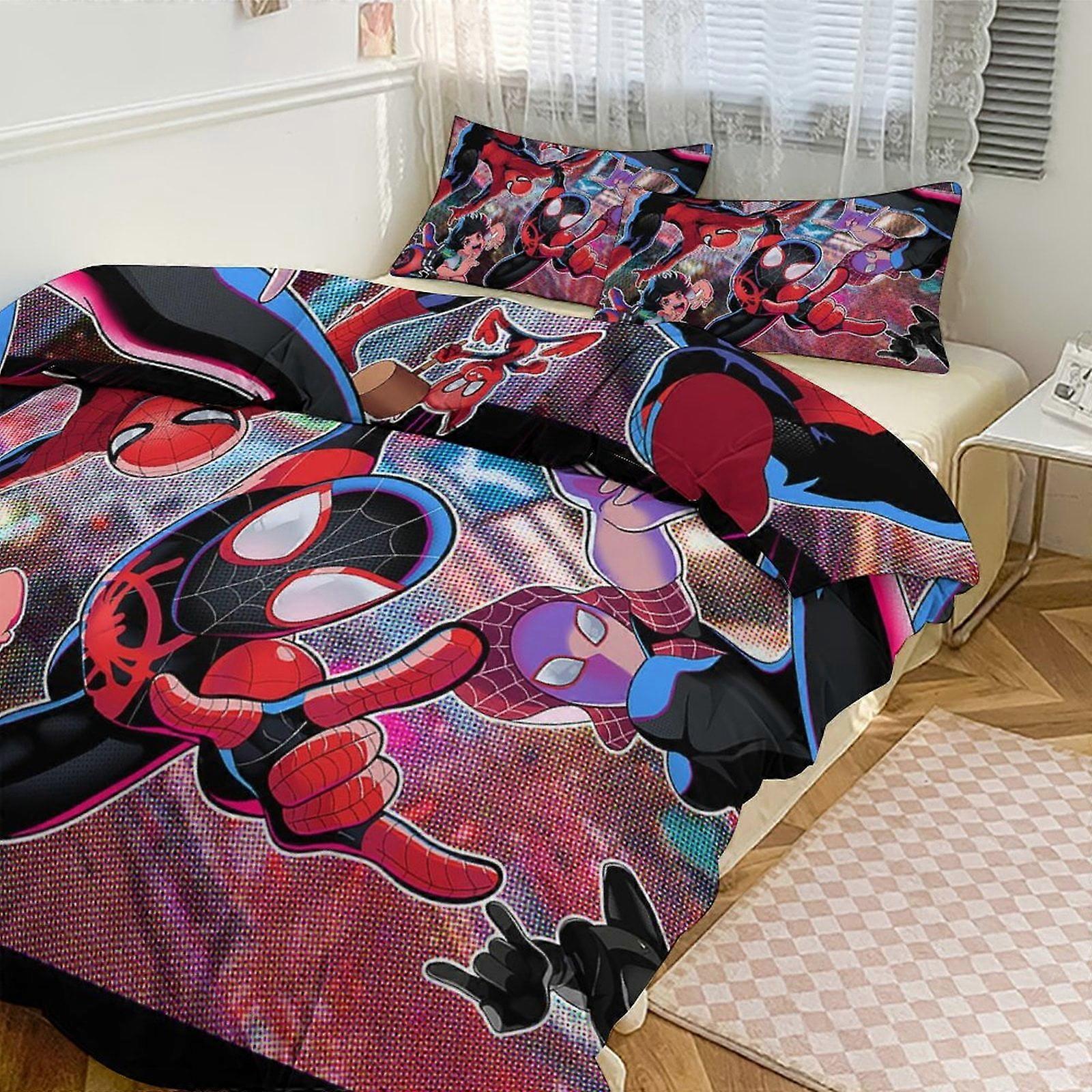 Kt274 Spiderman Bedding Sets for Kids Men Women Full Size 3pcs