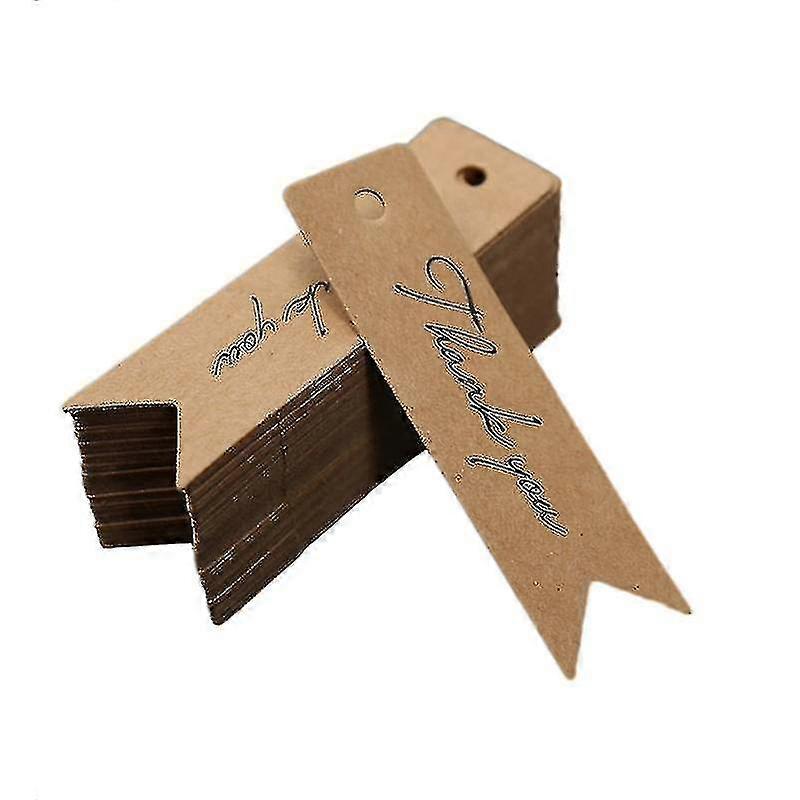 200pcs Wrapping Thank You Tags Wrap Labels Package Name Cards Gift Tags