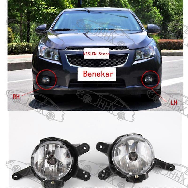 Compatible Cruze 2009-2014 Front Halogen Fog Lamp Assembly Anti-Fog Lamp Front Lighting