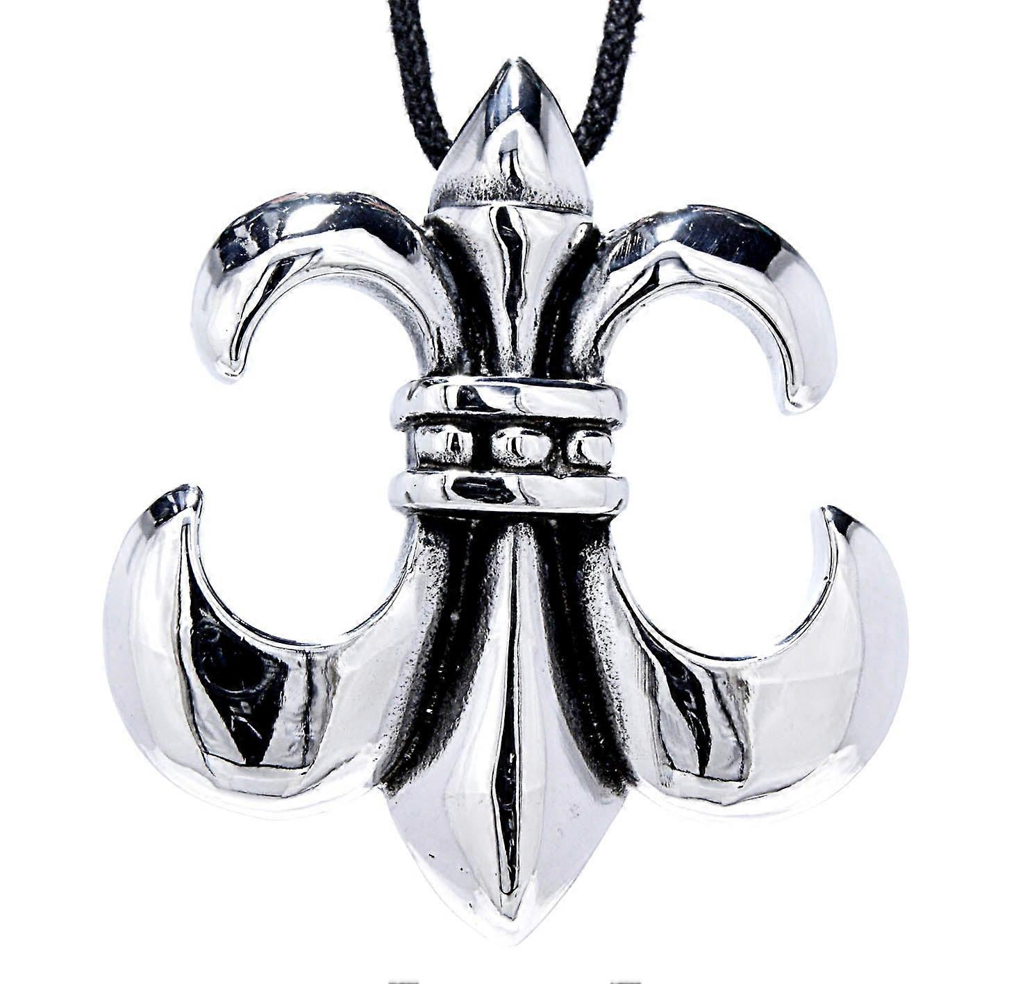 Colgante 15 Flor de lis - Acero inoxidable