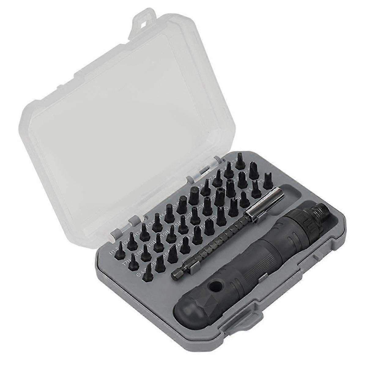 35-in-1 Ratchet Screwdriver Set Is Suitable For Watch, Mobile Phone, Notebook Computer Toy Maintenance Tool Set.