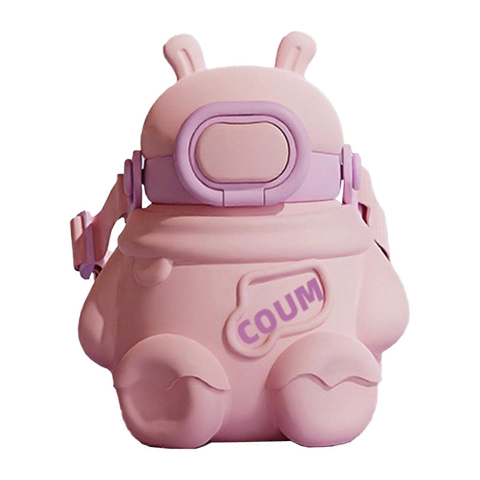 600ML Lapin Isolation Tasse En Acier Inoxydable Intelligent Grande Capacité Mignon Enfants Isolation Tasse
