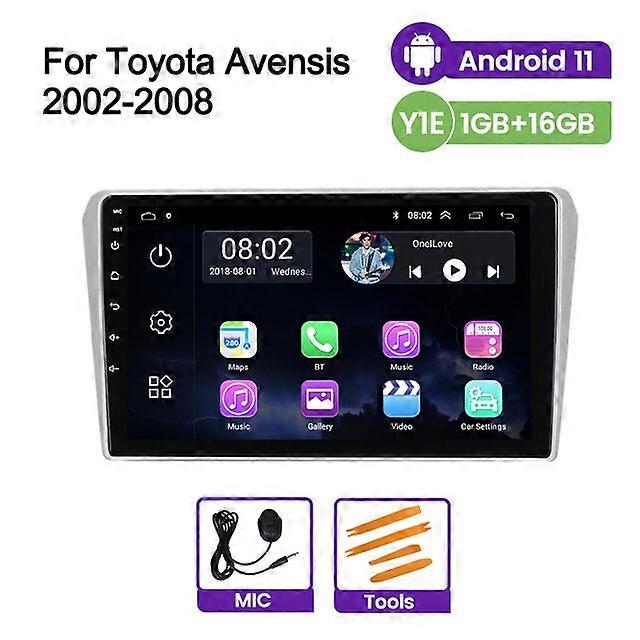 الروبوت 11 لتويوتا Avensis / T25 2002 - 2008 سيارة دي في دي لتحديد المواقع والملاحة BT WIFI جوجل بلاي شريط مسجل 1080P مرآة لينك