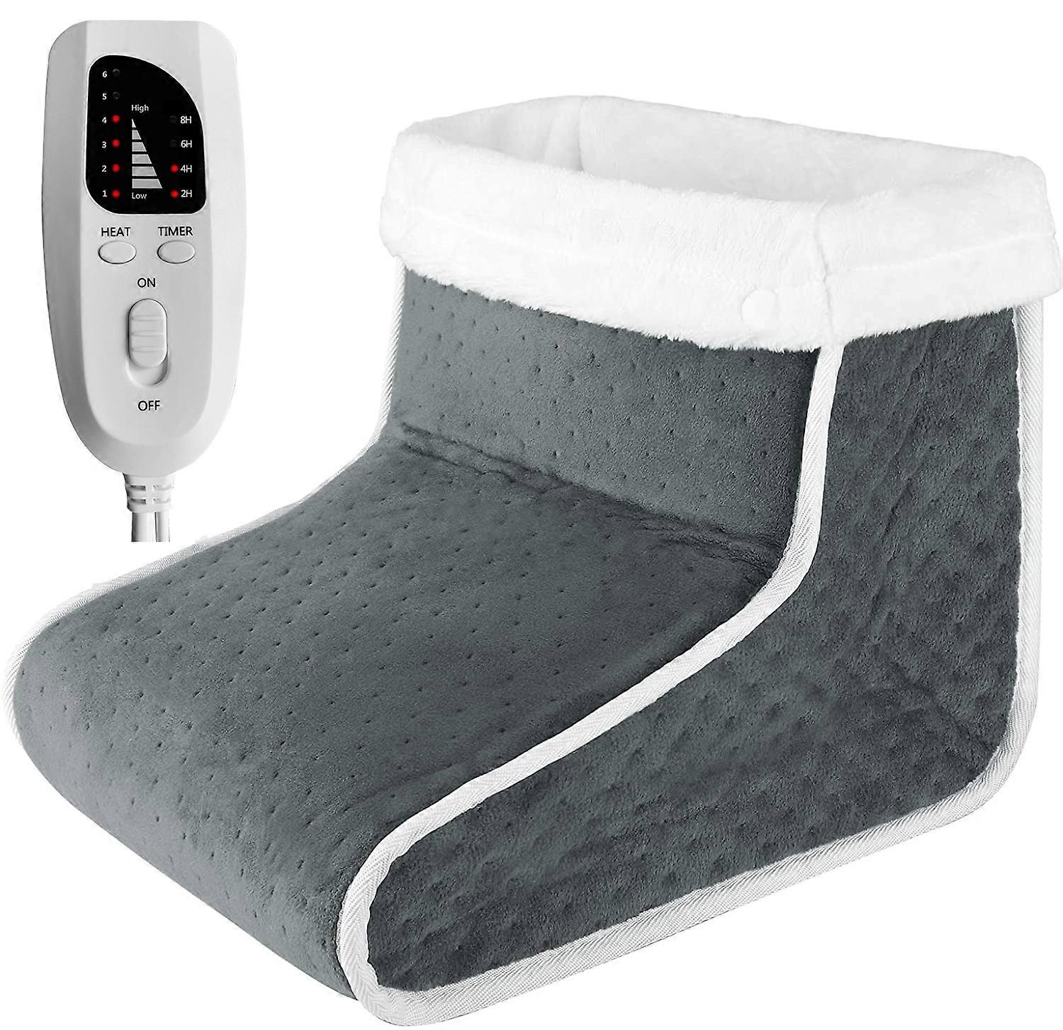 Electric Foot Warmer Quick Heating Pad Soft 6 Level Heating 4 Timer
