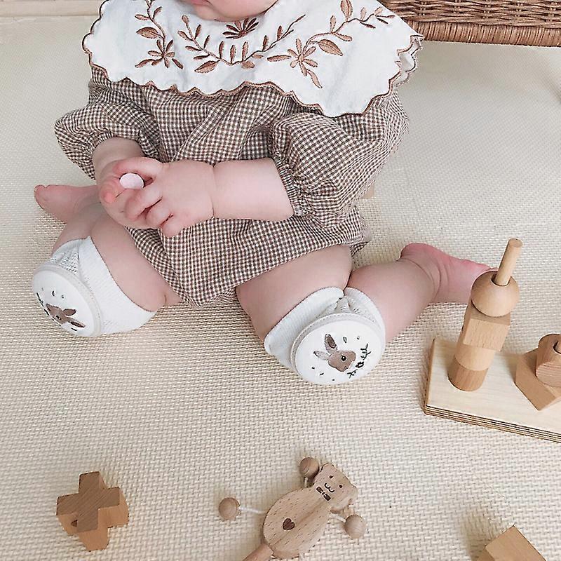 Baby Kneepad Pure Cotton Ventilated Crawling Knee Pads with Cute Patterns for 1 to 8 Years Old