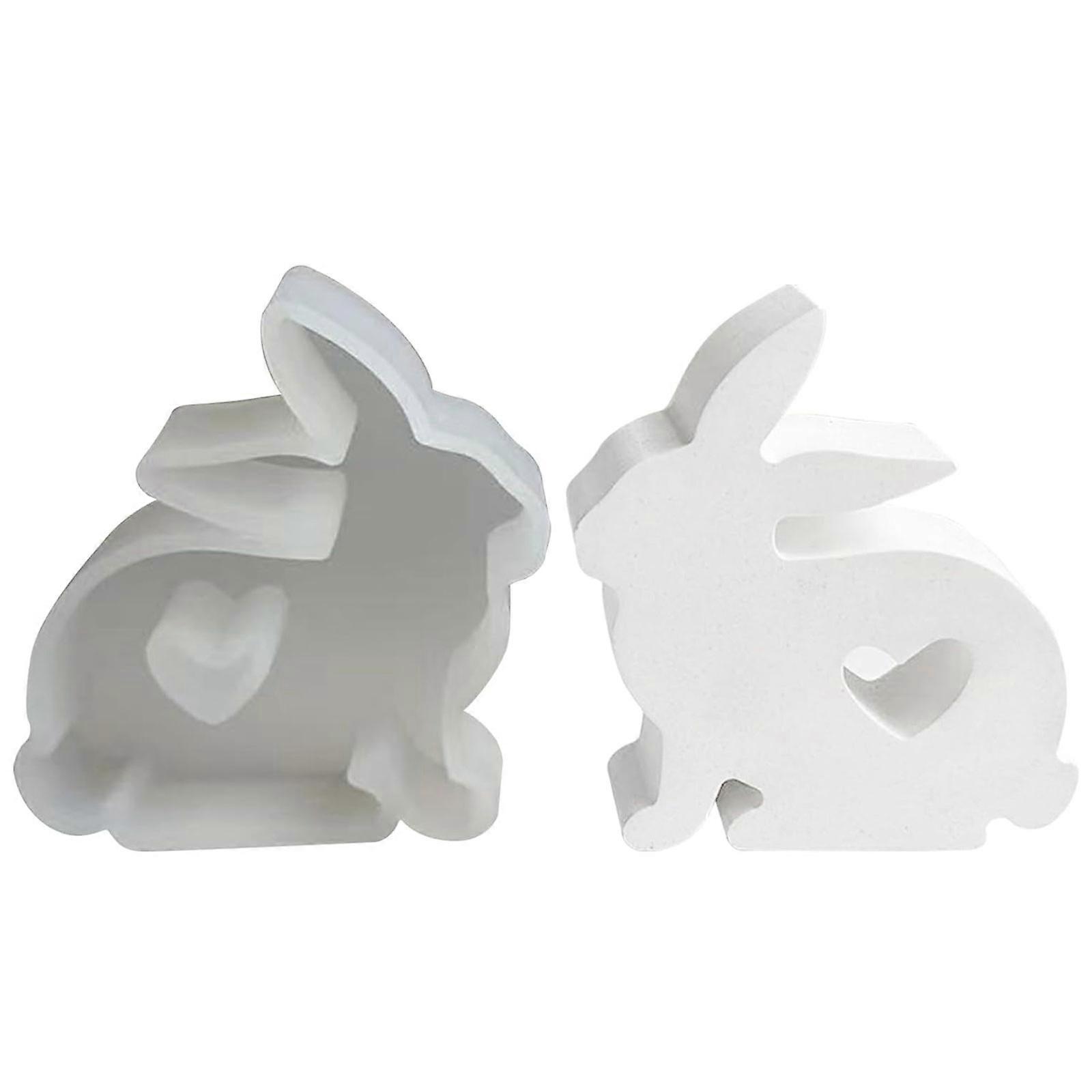 2pcs 3D Rabbit Mold Non Stick Easy To Demold Rabbit Mold For DIY,100% New