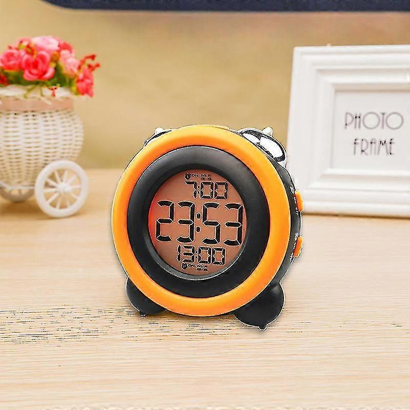 Loud Alarm Clock For Heavy Sleepers With Optional Alarm Dual Alarm Setting Snooze Function (orange) 1pcs