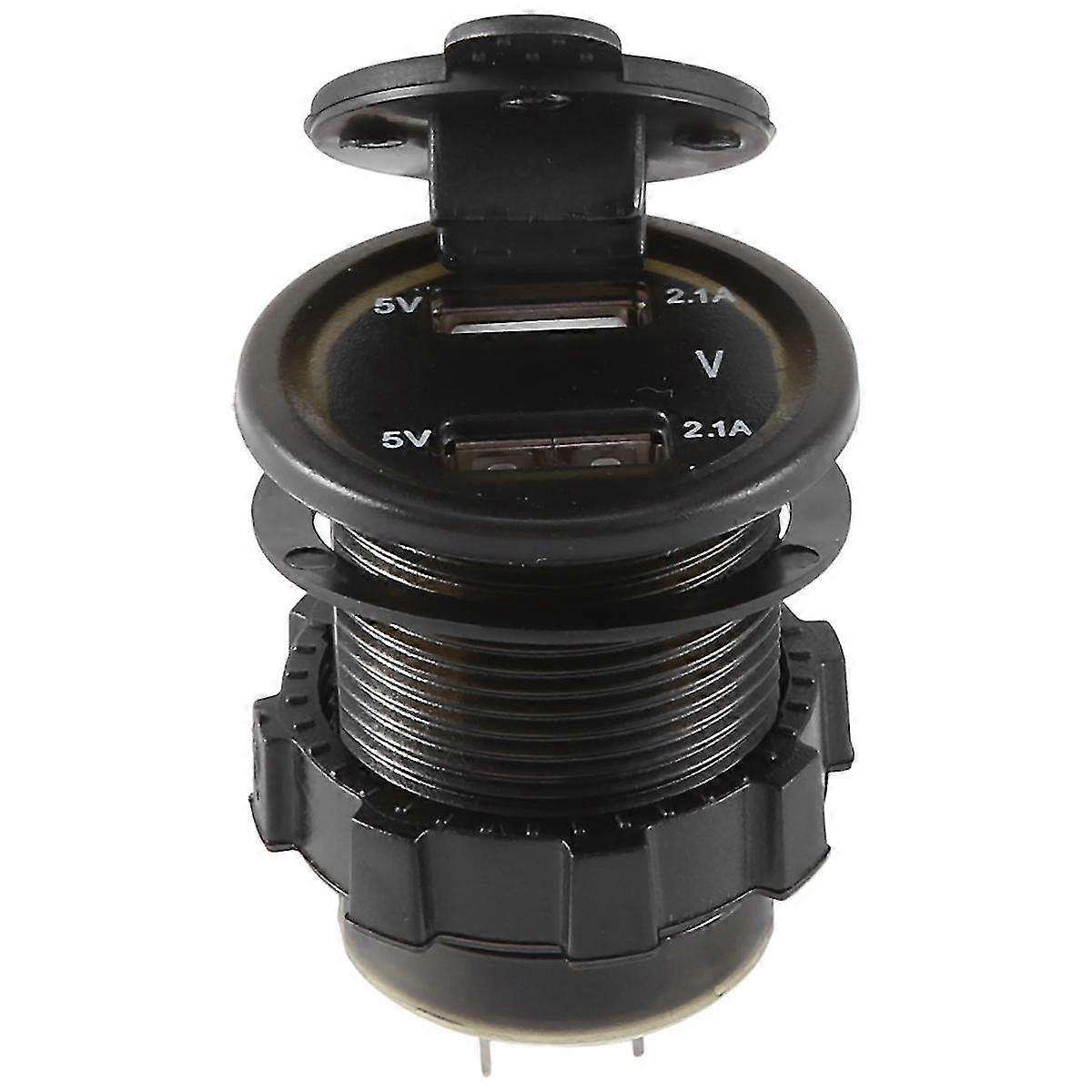 Car Charger Car Bluetooth Digital Display One For Two Dual Usb Car Charger Universal Blue Light