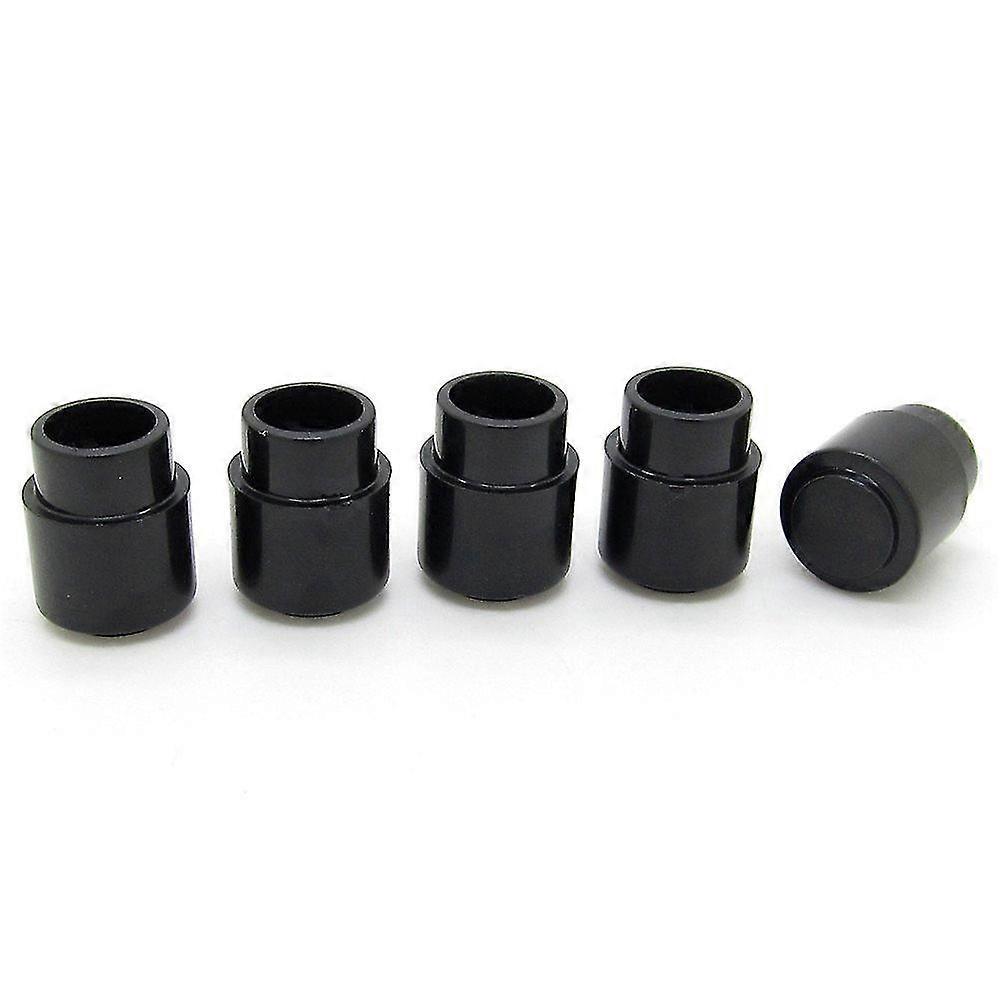 Guitar Toggle Switch Cap Tip On Top Hat Round Black Parts Pack Of 5