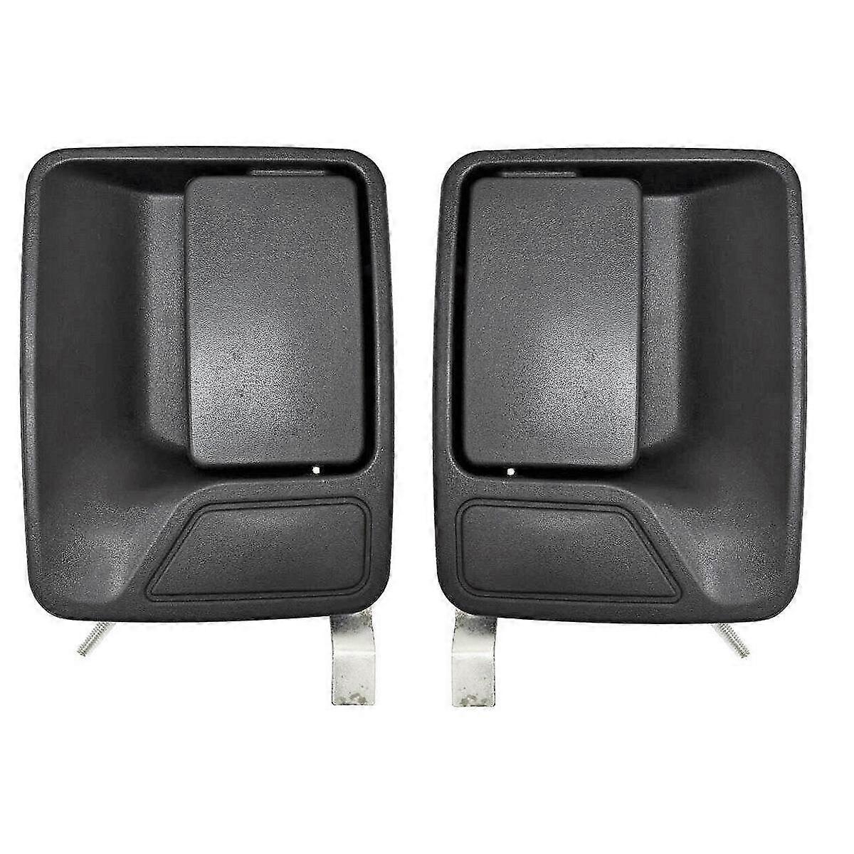 2PCS Left Right Rear Exterior Outside Door Handles Set Black New for 1999-2016 Super Duty Crew Cab