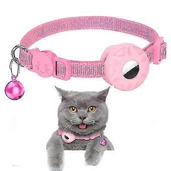 Cat Collar Compatible With Air Tag, Reflective Star Moon Cat Collar With Bell & Silicone Air Tag Holder Case