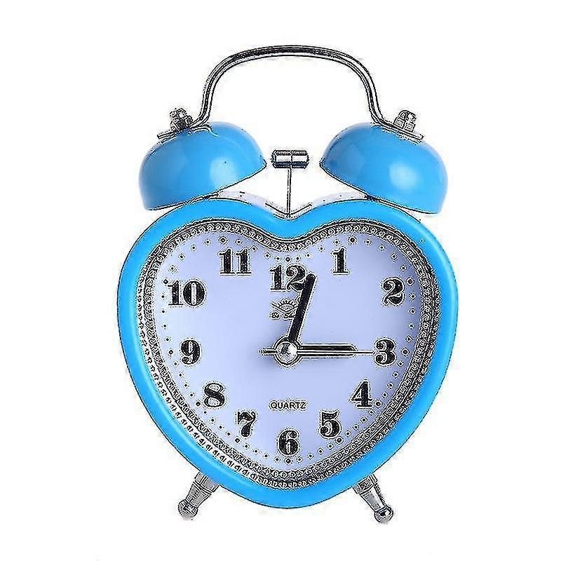 Retro Style Alarm Clock Students Use Bedside Clock Handle Light Mute Snooze Alarm Clock