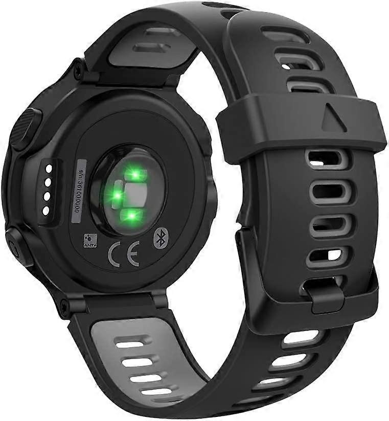 ZRUXE Soft Silicone Adjustable Replacement Band Compatible with Garmin Forerunner 735XT/220/230/235/235 Lite/620/630 Smart Watch