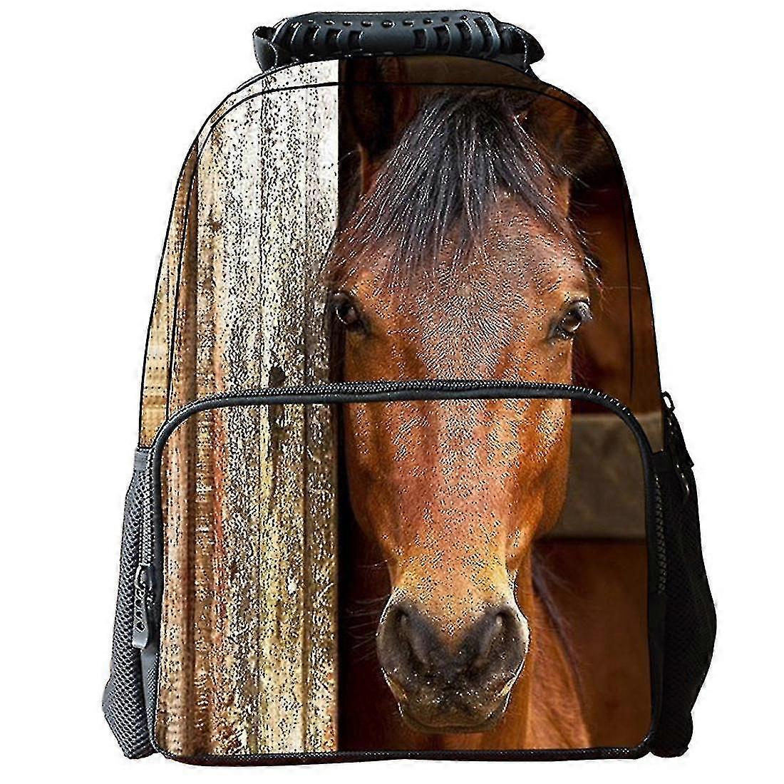 3d Horse Print Unisex Backpack