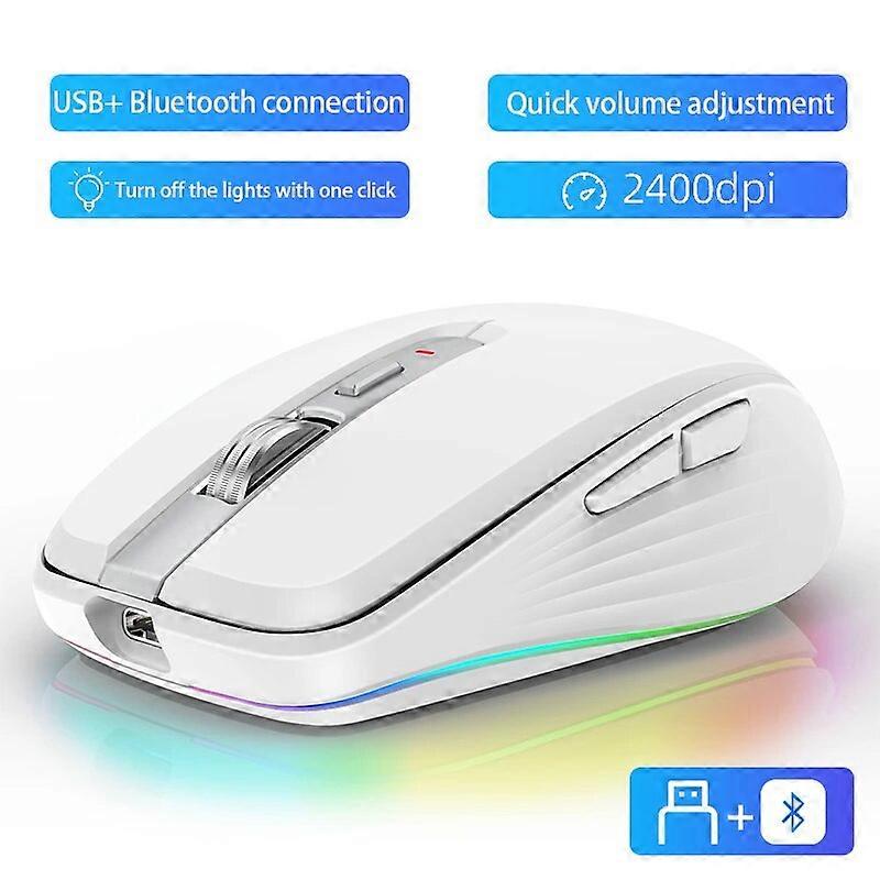 Bluetooth 5.0 Wireless Mouse Rechargeable Silent Multi Arc Touch Mice Ultra~thin Magic Mouse For Laptop Ipad Mac PC Macbook Mice & Trackballs