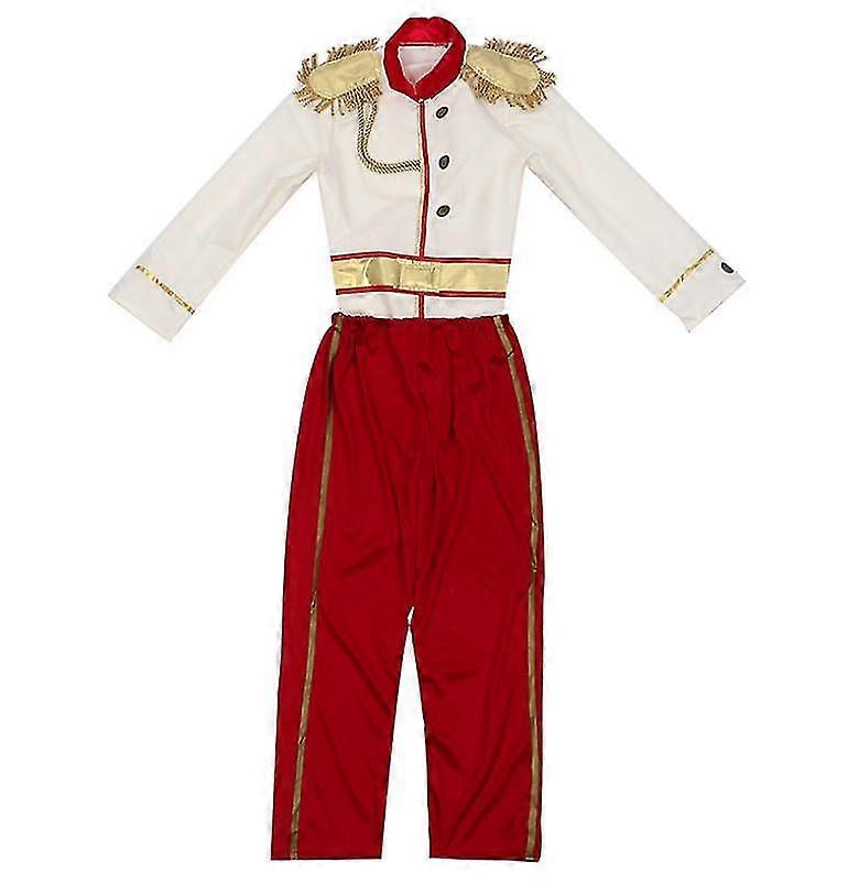 Déguisement Petit Prince Couronne Déguisement Prince Charmant Garçon – Costume Royal Cendrillon Avec Couronne, Sceptre, Cape – 3-12 Ans