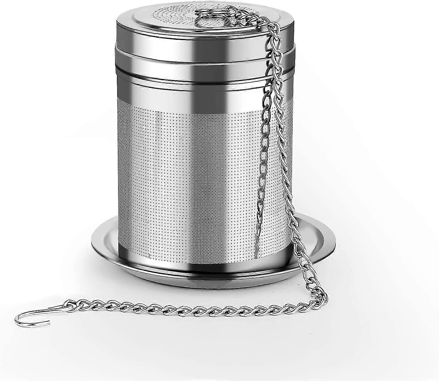 Tea Diffuser For Loose Leaf Tea, 304 Stainless Steel Large Tea Infuser With Extended Chain Hook