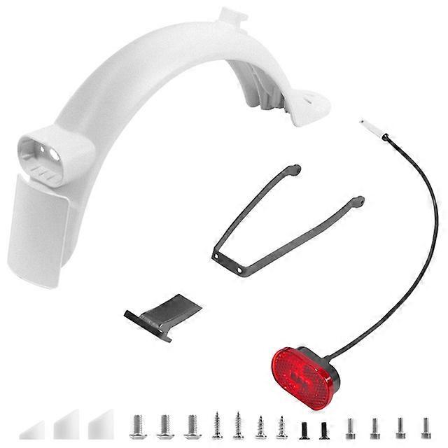 For Electric Scooter Pro 2 M365 Mi3 Rear Back Fender Mudguard Shockproof Set Aluminum Rear Fender Bracket with Taillight
