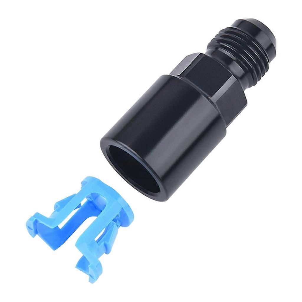 Fuel Rail EFI Fitting 6AN Male Flare To 3/8" Quick Disconnect Push On Adapter 2x