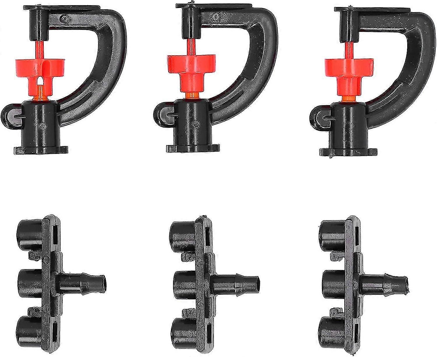 Mist Sprinkler, 20set Mist Sprinkler Irrigation Nozzle Sprinkler Head G-type Sprinkler Nozzle 180 Refractive Sprinkler Atomizing Nozzle For 4/7 Hose
