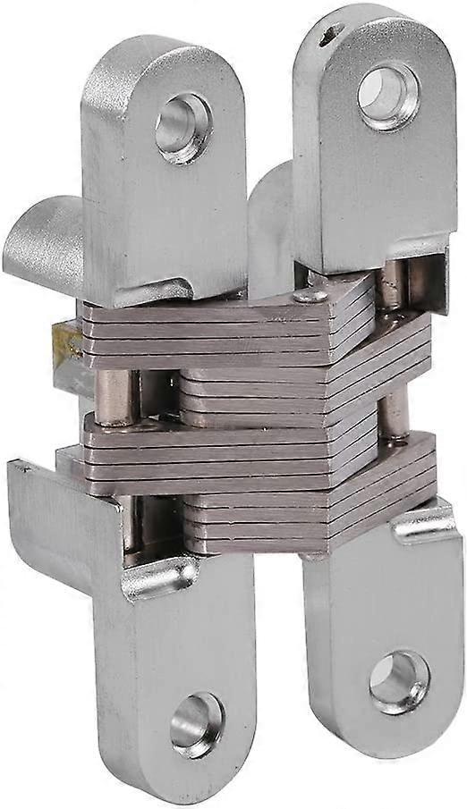 2 Pcs Zinc Alloy Concealed Invisible Hinge Folding Door Concealed Cross Concealed Hinges for Furniture Hardware Folding Door 94mm